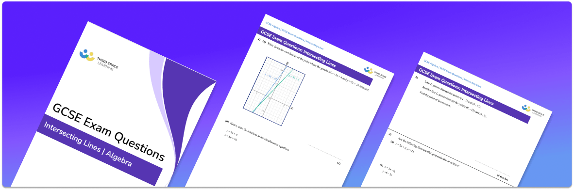 Intersecting Lines Exam Questions