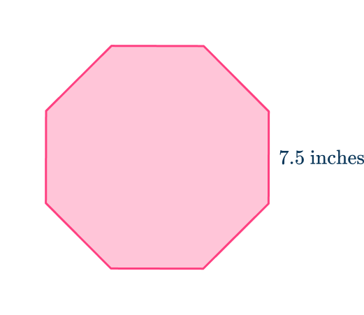 Octagon shape 15 US