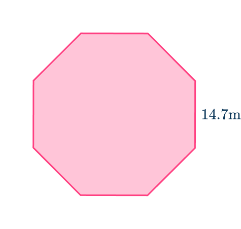 Octagon shape 28 US