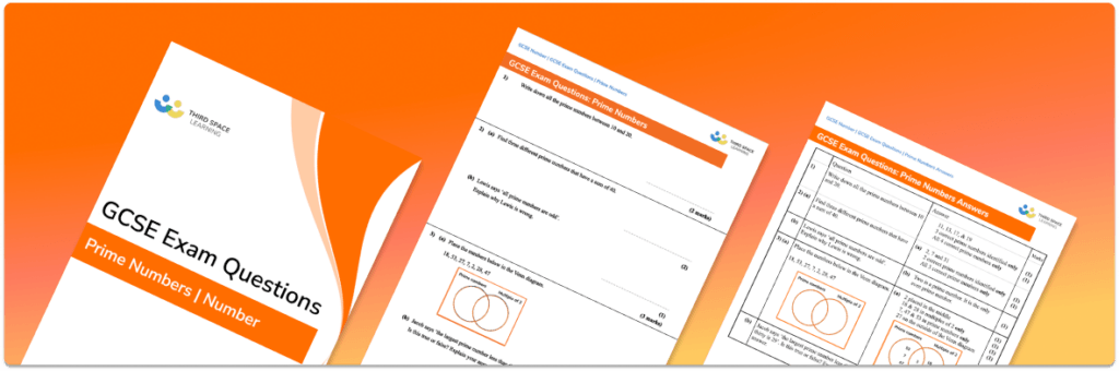 Prime Numbers Exam Questions - GCSE Maths [FREE]