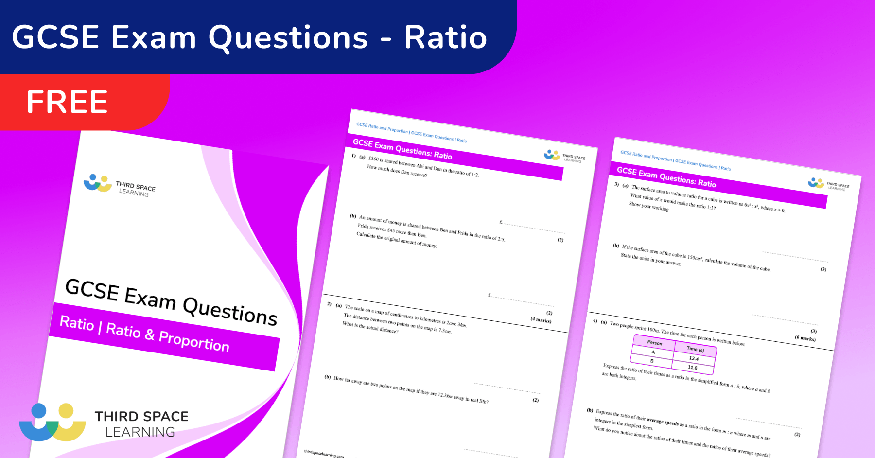 Ratio Exam Questions - GCSE Maths [FREE]