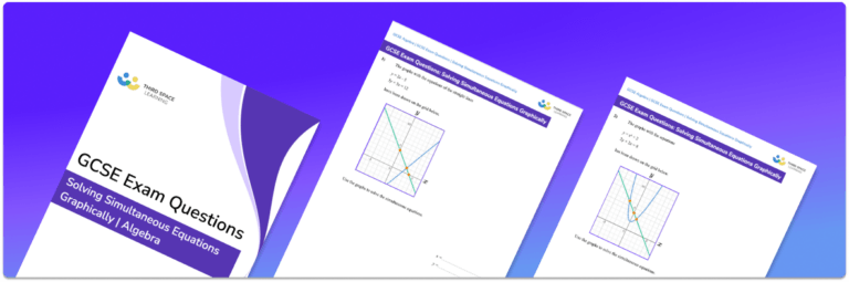 Solving Simultaneous Equations Graphically Exam Questions - GCSE Maths ...