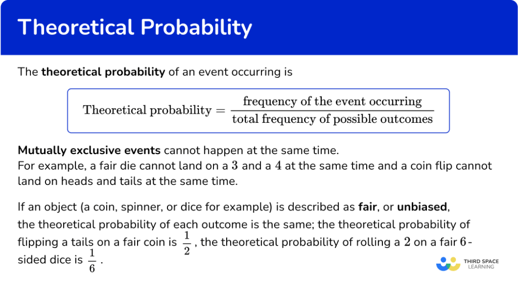 Theoretical Probability - Math Steps, Examples & Questions