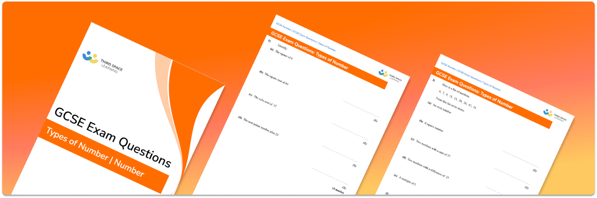 Types of Numbers Exam Questions