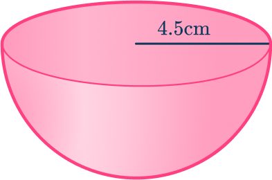 Volume of a hemisphere 2 US