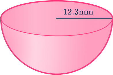 Volume of a hemisphere 3 US