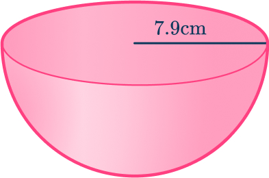 Volume of a hemisphere 6 US