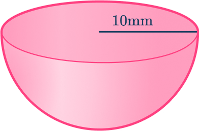 Volume of a hemisphere 8 US