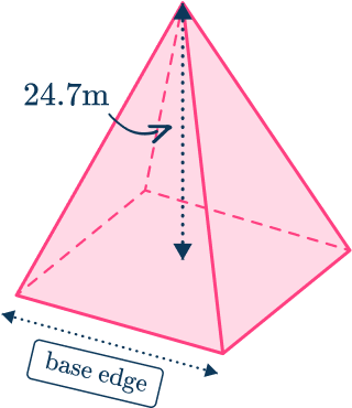 Volume of square pyramid 10 US