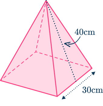 Volume of square pyramid 13 US