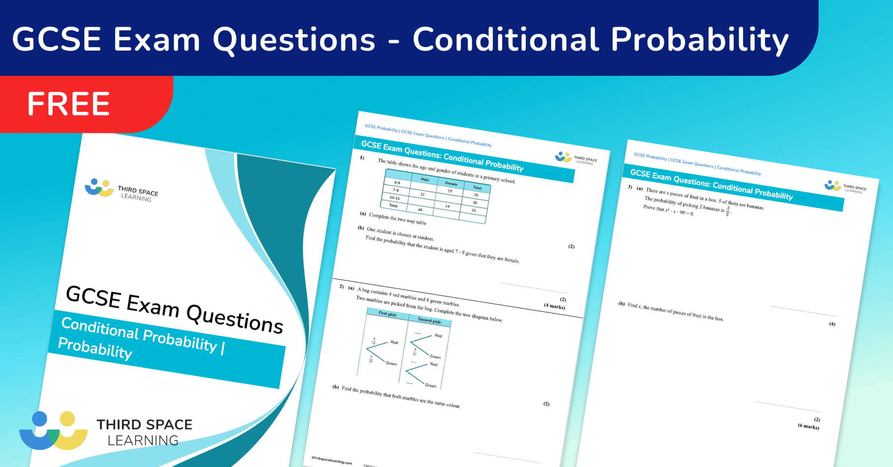 Conditional Probability Exam Questions - GCSE Maths [FREE]