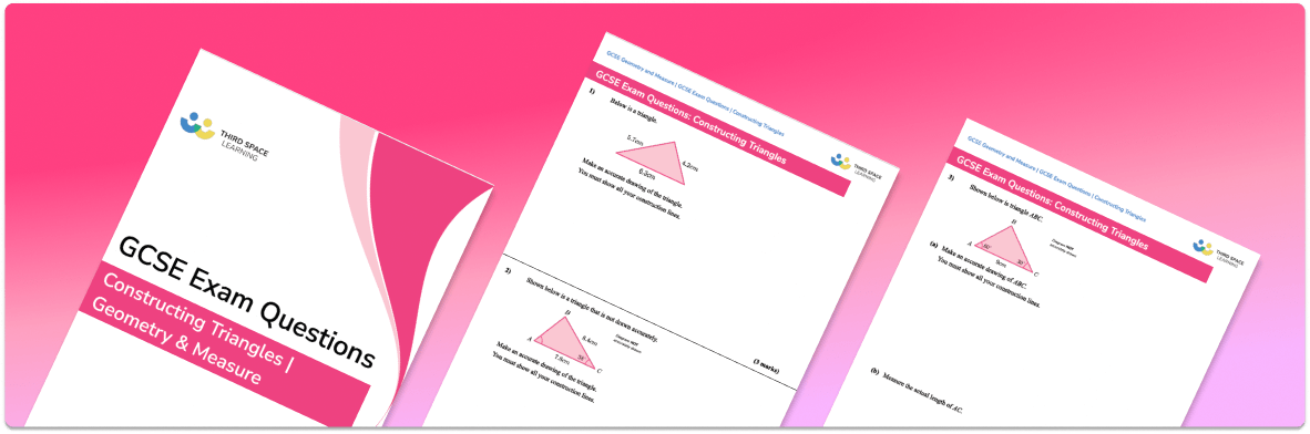 Constructing Triangles Exam Questions