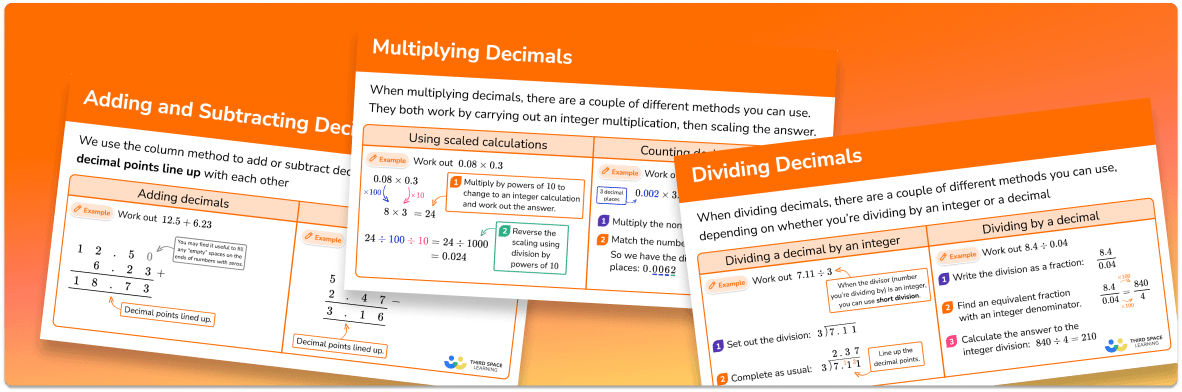 GCSE Revision Cards: Decimals