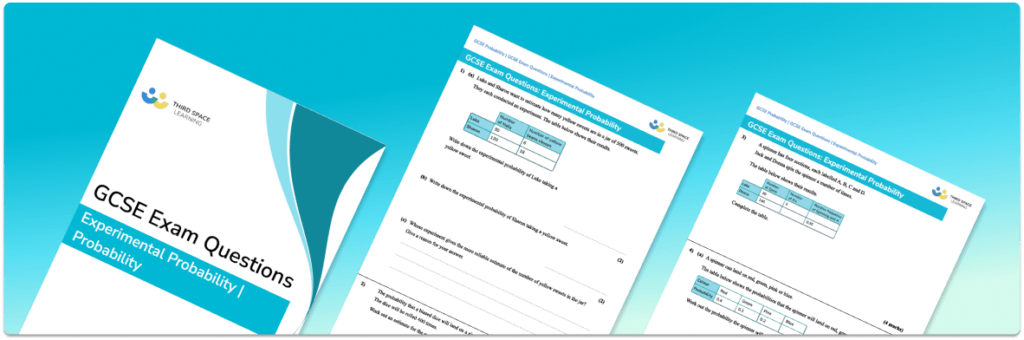 Experimental Probability Exam Questions - GCSE Maths [FREE]