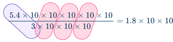 How to divide scientific notation 1 US