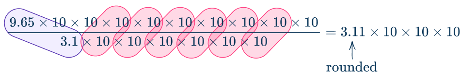 How to divide scientific notation 3 US