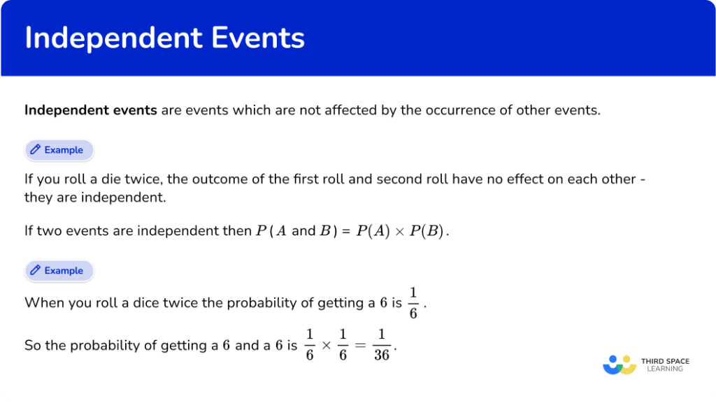 Independent Events - Math Steps, Examples & Questions