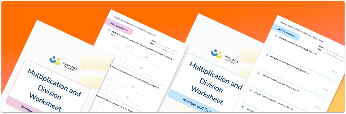 Multiplication And Division Worksheet