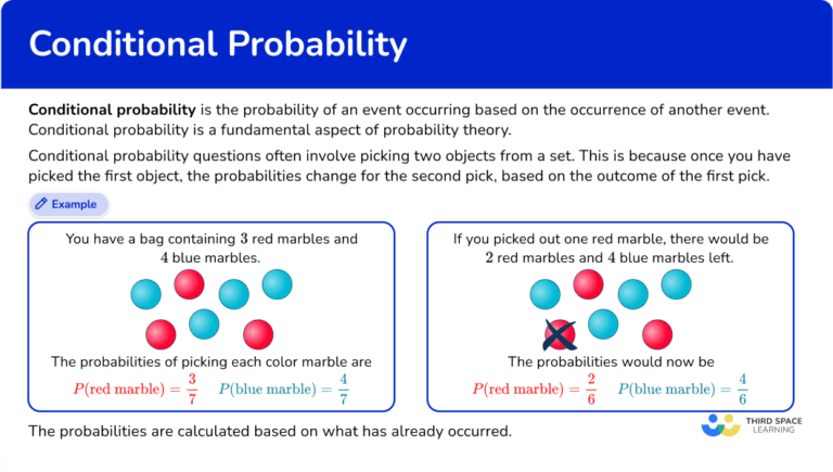 Conditional Probability - Math Steps, Examples & Questions