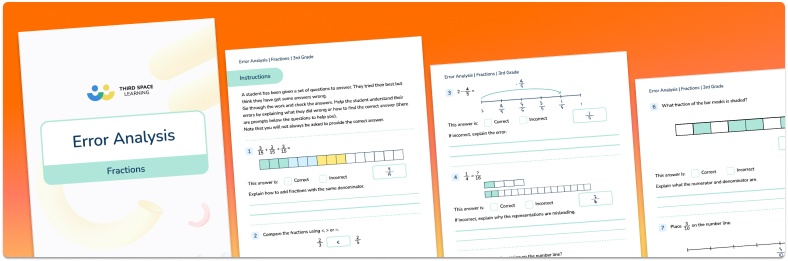 3rd Grade Fractions Error Analysis