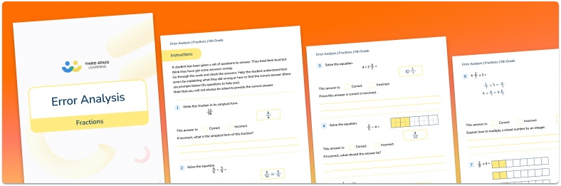 5th Grade Fractions Error Analysis