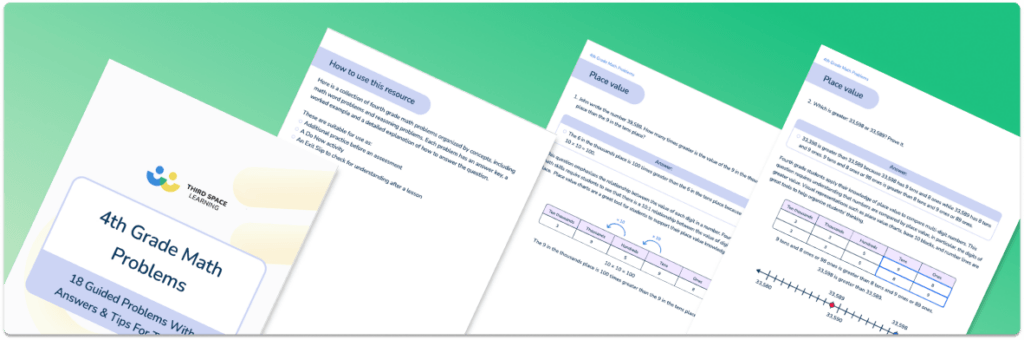 [FREE] 4th Grade Math Problems