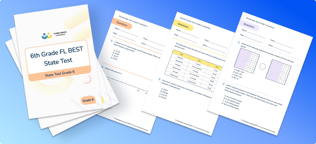 3rd to 8th Grade FSA Practice Tests