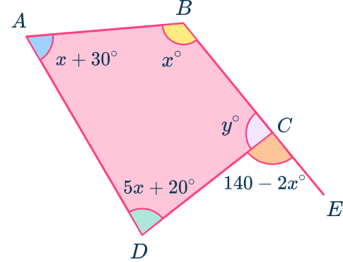 Quadrilateral angles 38 US