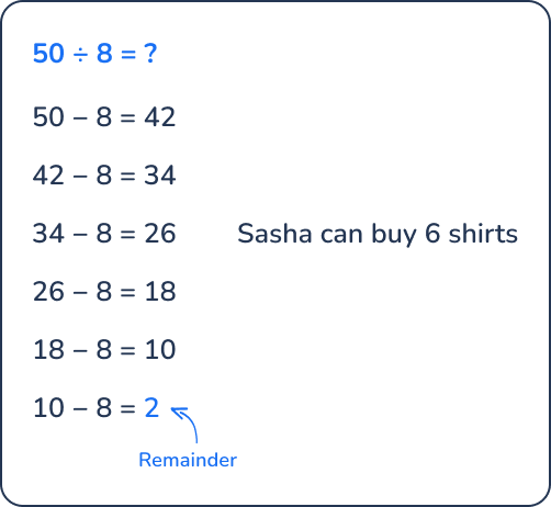 Quotients with remainders