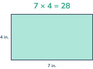 Area math problem for 3rd graders