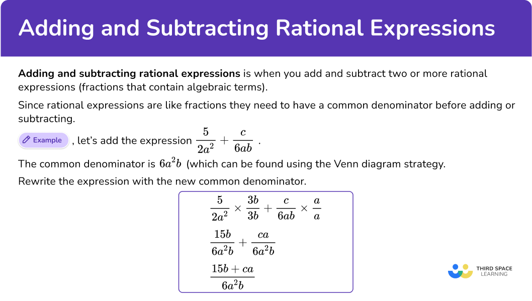 What is adding and subtracting rational expressions?