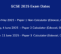 GCSE Dates 2025: Exam Timetable And Key Information