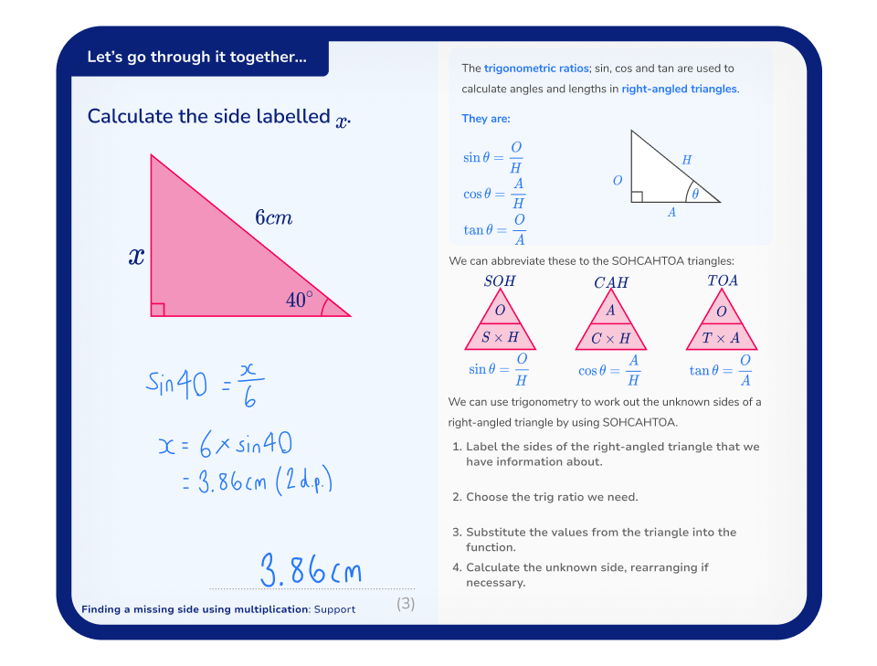 GCSE maths tutoring lesson 