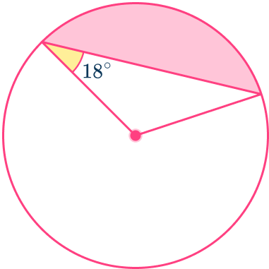 Area of a segment of a circle 18 US