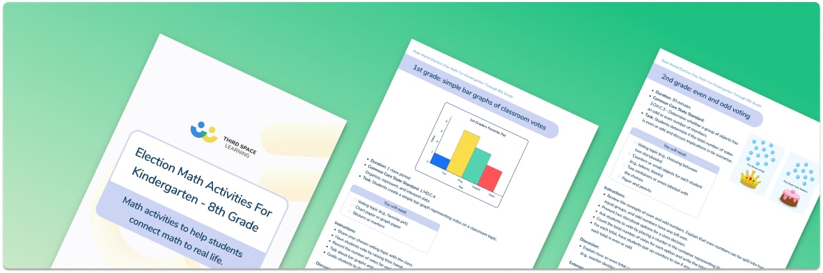 Election Math Activities For Kindergarten To 8th Grade