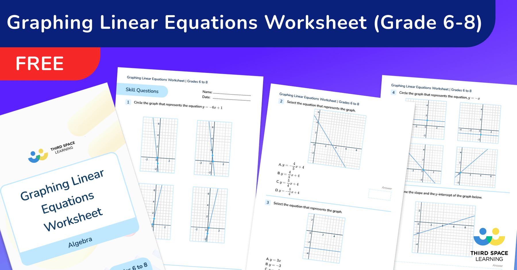 [FREE] Graphing Linear Equations Worksheet