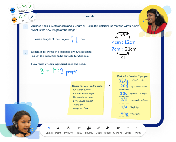 Third Space Learning one-on-one math tutoring session