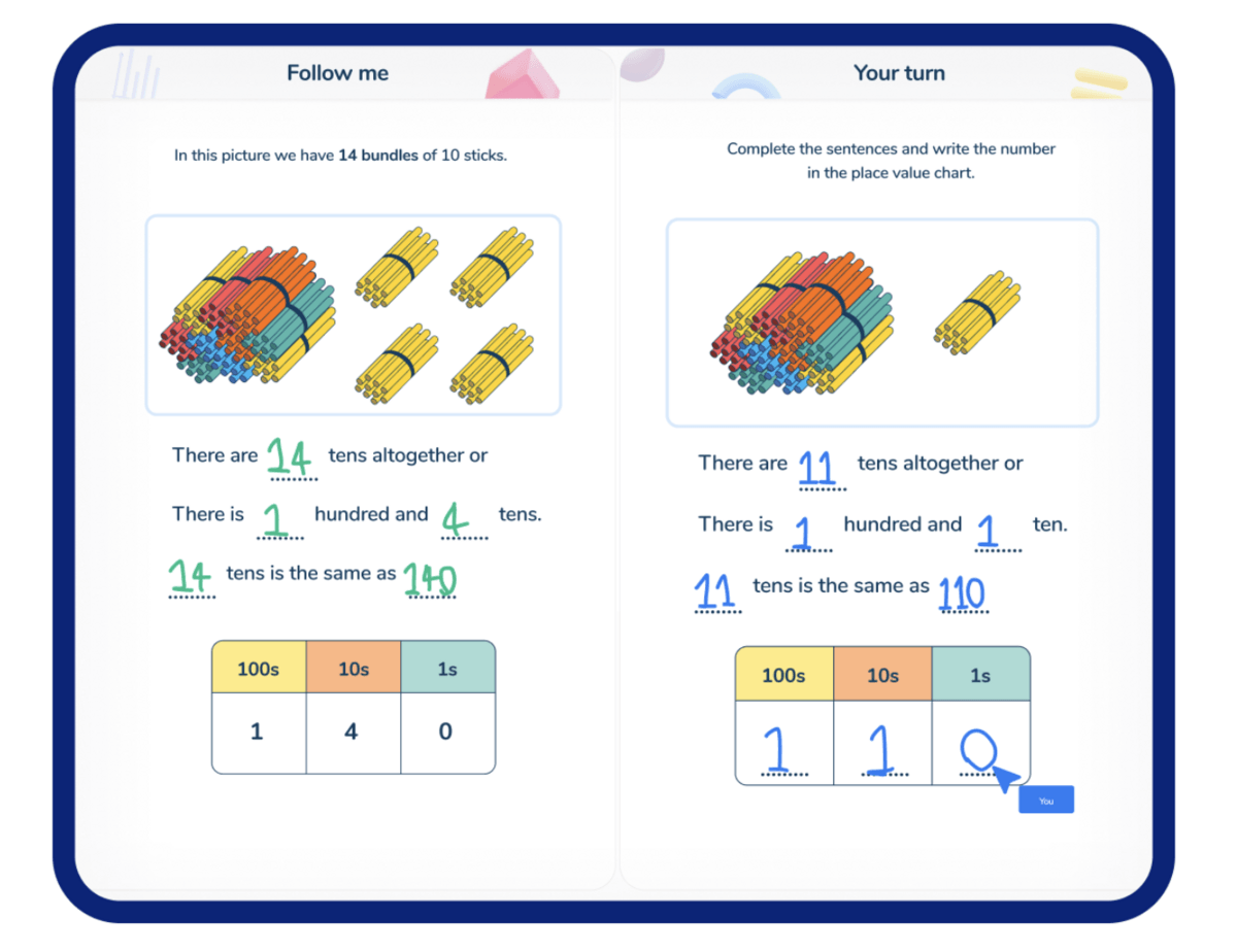 2nd grade Third Space Learning math lesson: place value 