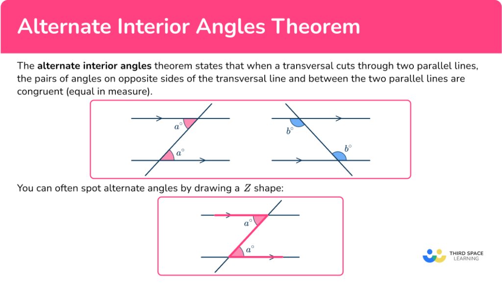 Satt Angle Examples Alternate Interior Angles Theorem - Math Guide with Examples