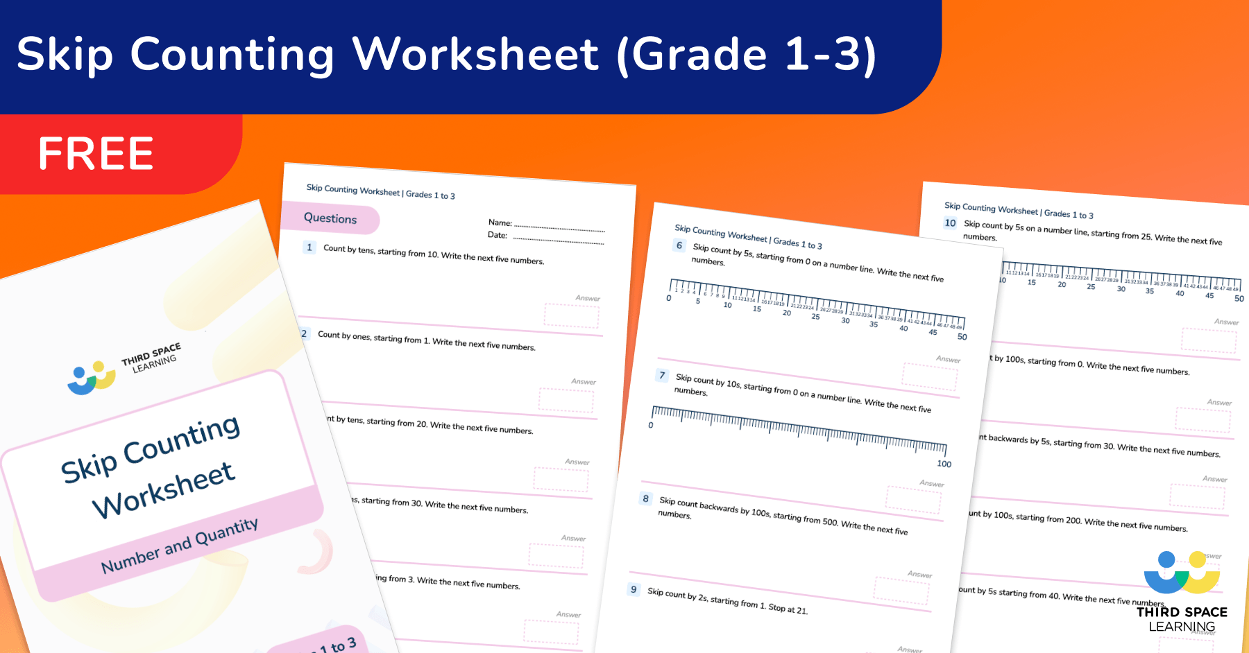 Skip Counting Worksheet