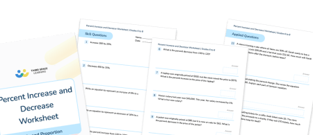 Percent Increase And Decrease Worksheet