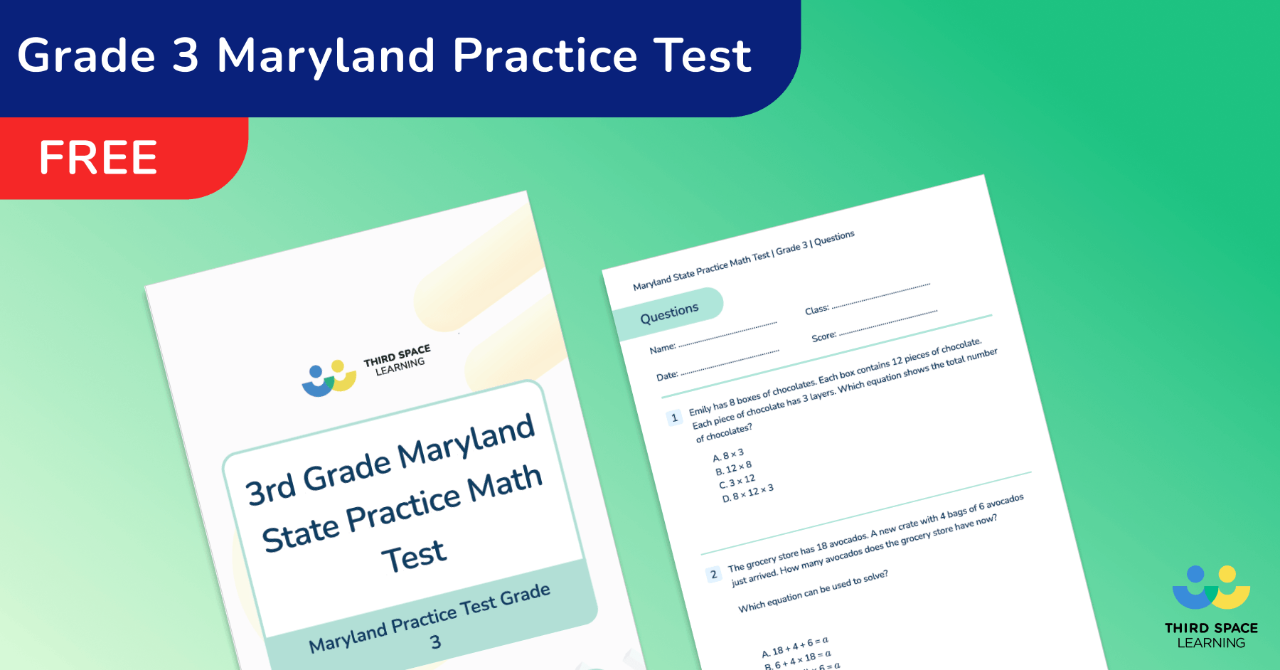 3rd Grade Maryland MCAP Practice Test