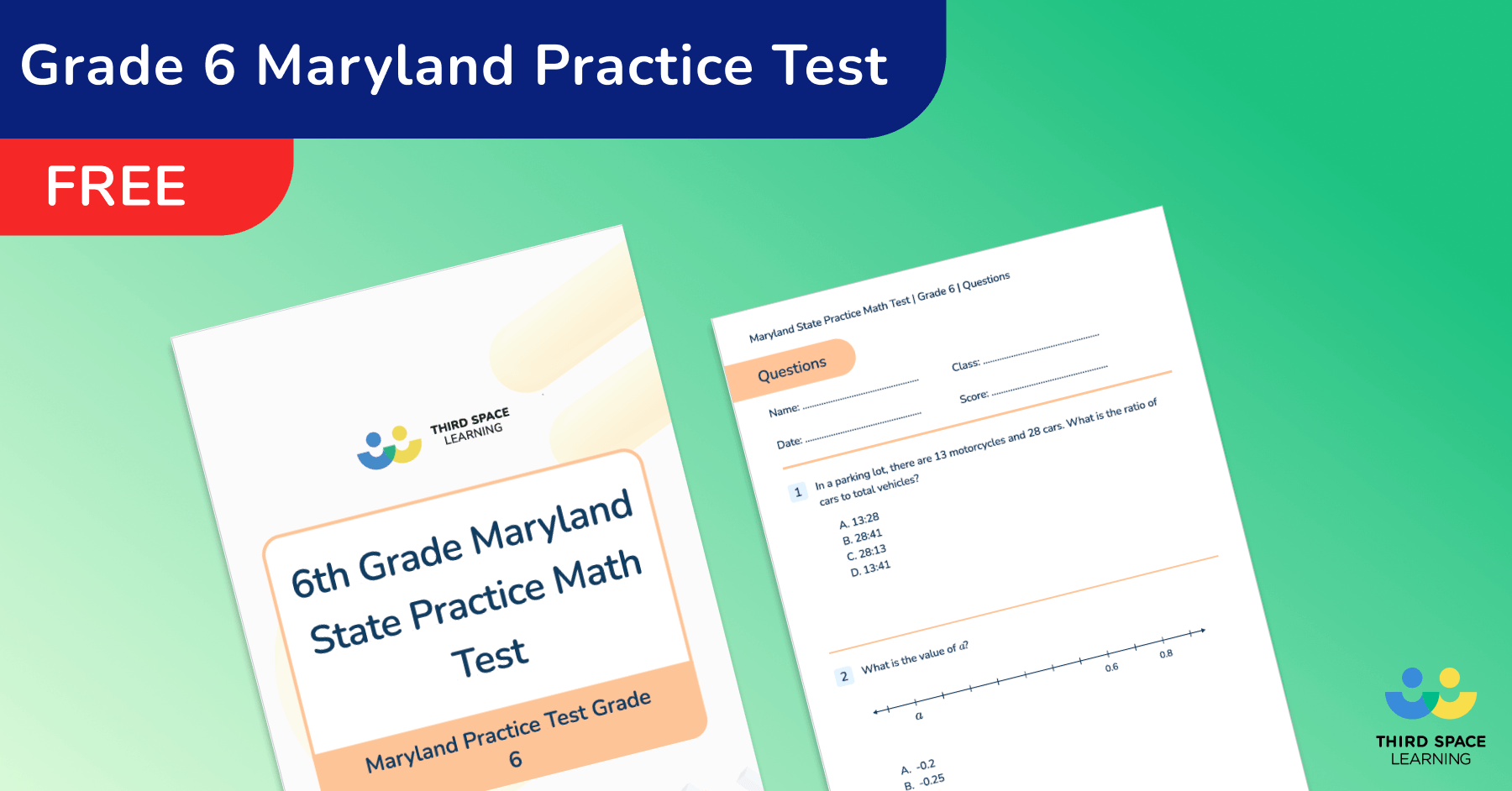 6th Grade Maryland MCAP Practice Test