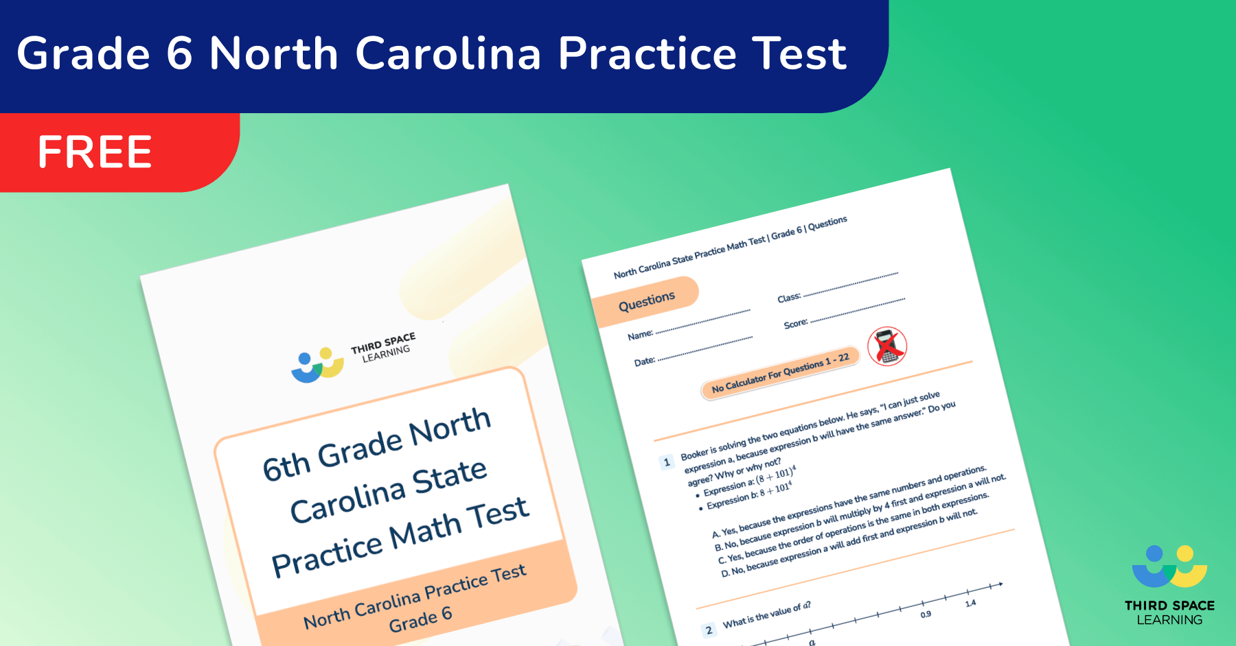  free 6th grade north carolina eog practice test