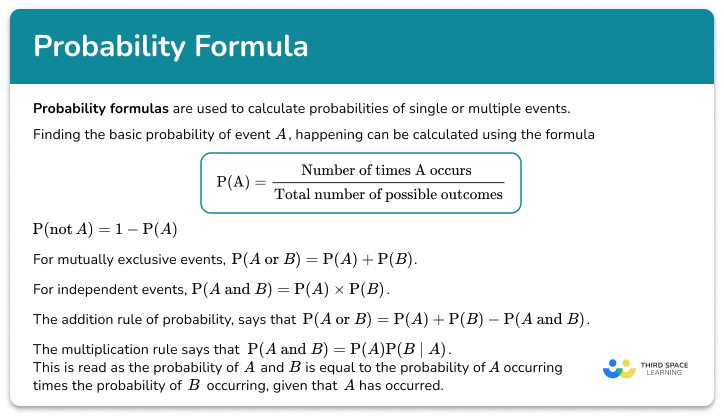 Probability formula