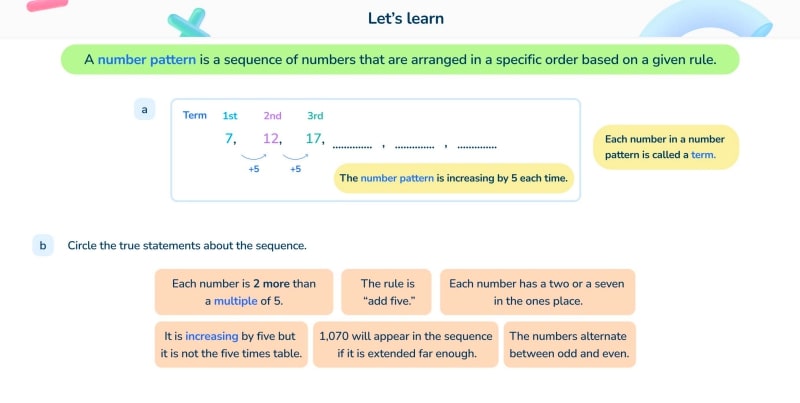 Third Space Learning 4th Grade Number patterns Lesson Slides