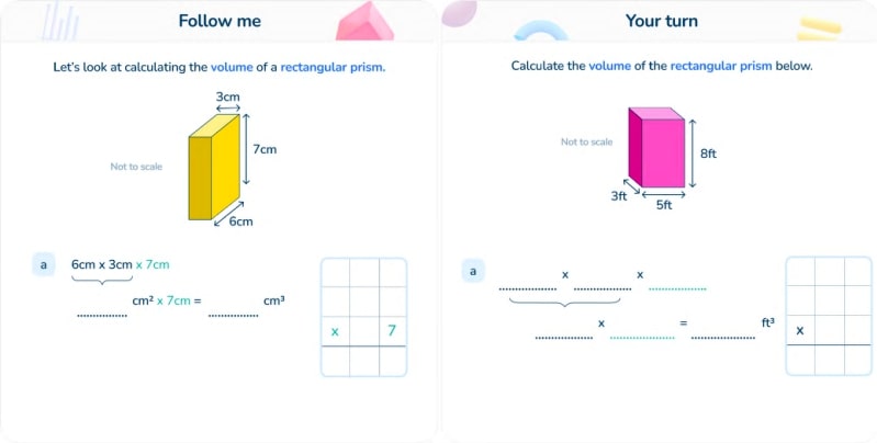 Third Space Learning Lesson Slides for Grade 5 Finding volume of rectangular prisms