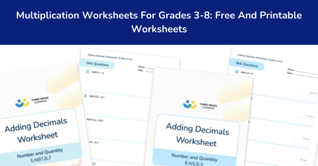 Worksheets - Third Space Learning