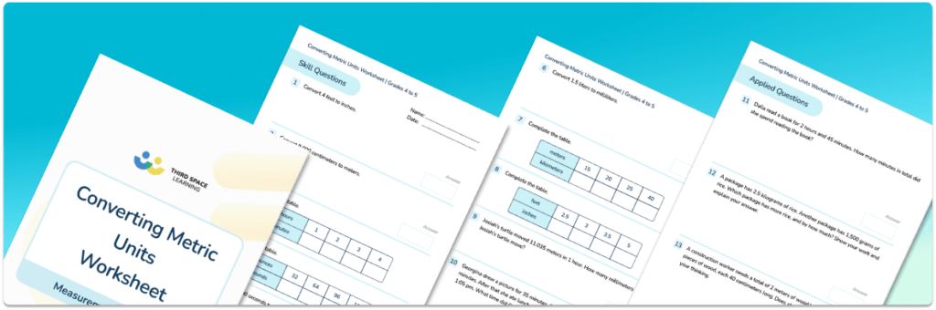 [FREE] Converting Metric Units Worksheet