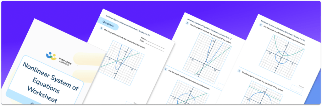[FREE] Nonlinear System Of Equations